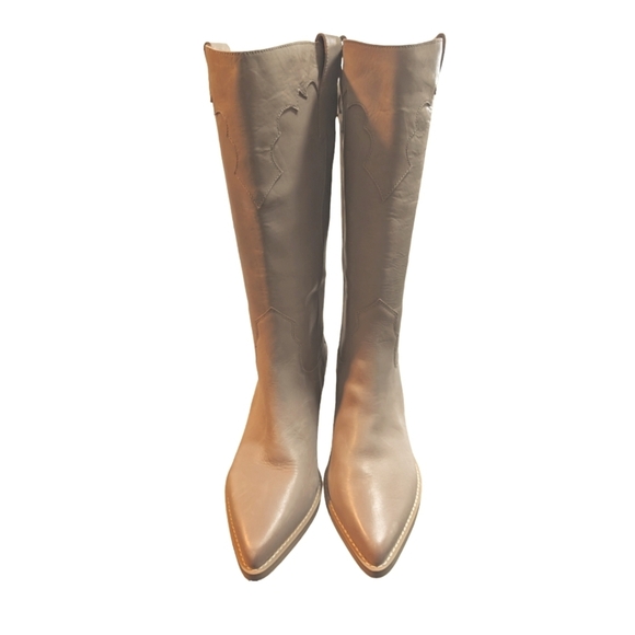 Marc Fisher Hilaria Pointed Toe Western Taupe Boot ...Size 9 - Picture 5 of 9